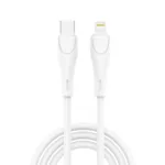 Φορτιστής Ταξιδίου Ταχείας Φόρτισης inos με Έξοδο USB C PD QC 3.0 20W & Lightning Καλώδιο 1m Λευκό | Shopin.gr