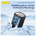 Φορτιστής Ταξιδίου Ταχείας Φόρτισης Foneng EU69 με Έξοδο USB C PD 20W 3A & Καλώδιο USB C σε Lightning 1m Λευκό | Shopin.gr