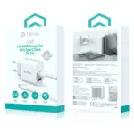 Φορτιστής Ταξιδίου Devia RLC-342 με Διπλή Έξοδο 2xUSB A 12W & Καλώδιο USB A σε USB C 1m Lite2 Λευκό | Shopin.gr