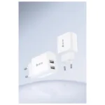 Φορτιστής Ταξιδίου Devia RLC-342 με Διπλή Έξοδο 2xUSB A 12W & Καλώδιο USB A σε USB C 1m Lite2 Λευκό | Shopin.gr