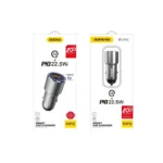 Φορτιστής Αυτοκινήτου Ταχείας Φόρτισης Dudao R4PQ με Διπλή Έξοδο USB A & USB C PD QC 3.0 22.5W Γκρι | Shopin.gr