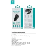 Φορτιστής Αυτοκινήτου Ταχείας Φόρτισης Devia EA442 Mini με Διπλή Έξοδο USB A & USB C PD QC 3.0 30W Smart Μαύρο | Shopin.gr