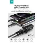 Φορτιστής Αυτοκινήτου Ταχείας Φόρτισης Devia EA442 Mini με Διπλή Έξοδο USB A & USB C PD QC 3.0 30W Smart Μαύρο | Shopin.gr