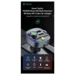 Φορτιστής Αυτοκινήτου Ταχείας Φόρτισης Devia C4S με Διπλή Έξοδο USB A & USB C PD QC 3.0 30W & Bluetooth MP3 Smart Μαύρο | Shopin.gr