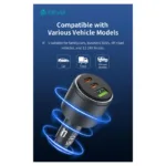 Φορτιστής Αυτοκινήτου Ταχείας Φόρτισης Devia EA508 με Τριπλή Έξοδο USB A & 2xUSB C PD QC 3.0 116W Extreme Σκούρο Γκρι | Shopin.gr