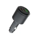 Φορτιστής Αυτοκινήτου Ταχείας Φόρτισης Devia EA508 με Τριπλή Έξοδο USB A & 2xUSB C PD QC 3.0 116W Extreme Σκούρο Γκρι | Shopin.gr