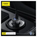 Φορτιστής Αυτοκινήτου Ταχείας Φόρτισης Foneng C07 με Διπλή Έξοδο 2xUSB A 12W 2.4Α Μαύρο | Shopin.gr