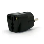 Αντάπτορας 3-pin UK & US σε Ευρωπαϊκό Βύσμα Μαύρο | Shopin.gr