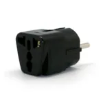 Αντάπτορας 3-pin UK & US σε Ευρωπαϊκό Βύσμα Μαύρο | Shopin.gr