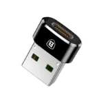 Αντάπτορας Baseus USB C Θηλυκό σε USB A Αρσενικό Μαύρο | Shopin.gr