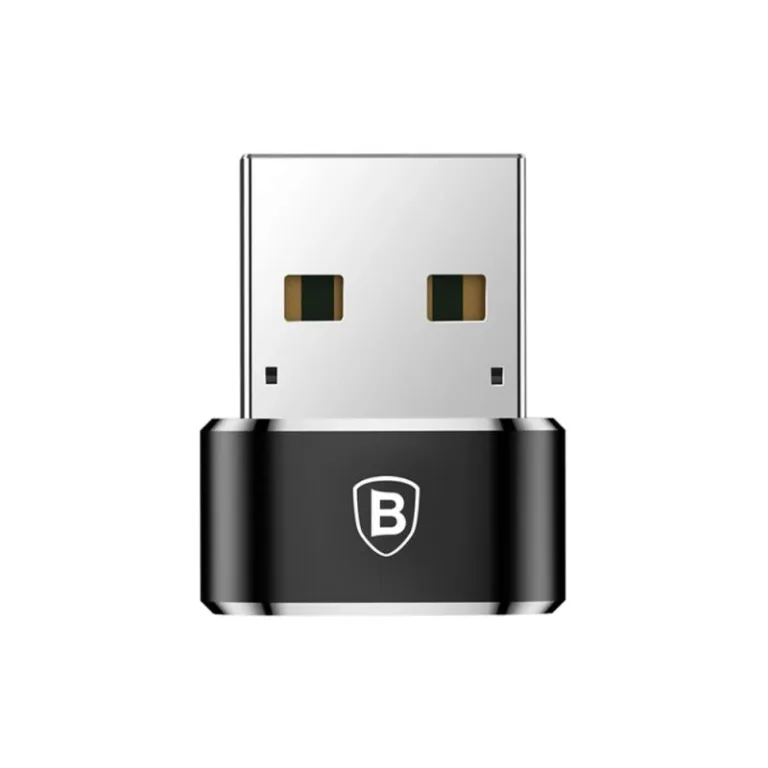 Αντάπτορας Baseus USB C Θηλυκό σε USB A Αρσενικό Μαύρο | Shopin.gr