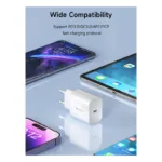 Φορτιστής Ταξιδίου Ταχείας Φόρτισης Devia RLC-318B V2 με Έξοδο USB C PD 20W Smart Λευκό | Shopin.gr