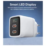 Φορτιστής Ταξιδίου Ταχείας Φόρτισης Choetech PD6051 με Διπλή Έξοδο 2xUSB C GaN PD 35W Λευκό | Shopin.gr