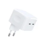 Φορτιστής Ταξιδίου Ταχείας Φόρτισης Choetech Q5008 με Διπλή Έξοδο 2xUSB C PD 35W Λευκό | Shopin.gr