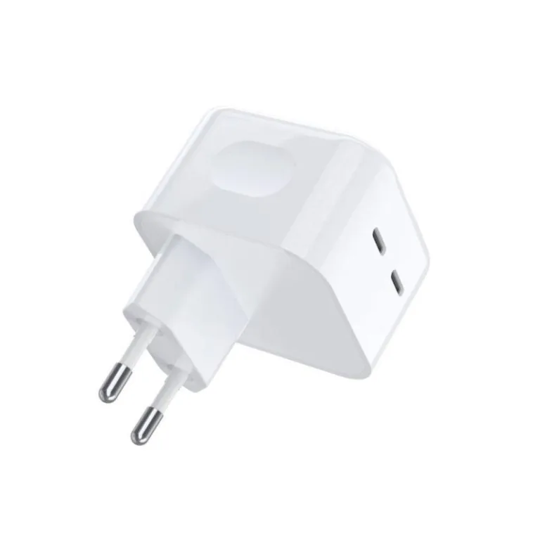 Φορτιστής Ταξιδίου Ταχείας Φόρτισης Choetech Q5008 με Διπλή Έξοδο 2xUSB C PD 35W Λευκό | Shopin.gr