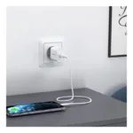 Φορτιστής Ταξιδίου Ταχείας Φόρτισης Choetech Q5004-V5 με Έξοδο USB C PD 20W Λευκό | Shopin.gr