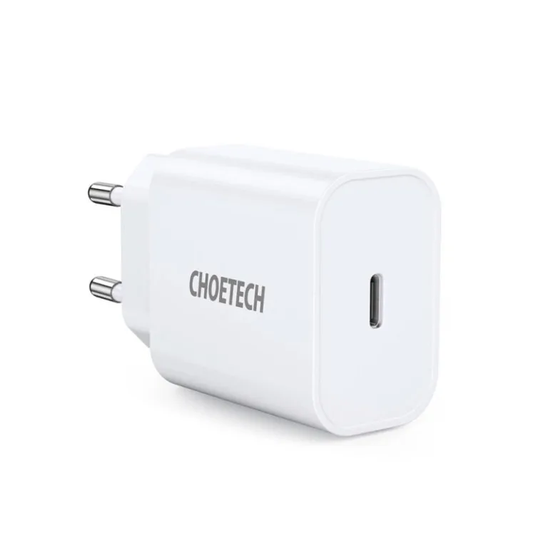 Φορτιστής Ταξιδίου Ταχείας Φόρτισης Choetech Q5004-V5 με Έξοδο USB C PD 20W Λευκό | Shopin.gr