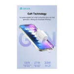 Φορτιστής Ταξιδίου Ταχείας Φόρτισης Devia RCE-3005CL με Έξοδο USB C GaN PD 30W Smart Λευκό | Shopin.gr