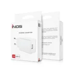 Φορτιστής Ταξιδίου inos με Έξοδο USB A 12W Λευκό | Shopin.gr
