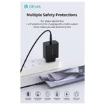 Φορτιστής Ταξιδίου Ταχείας Φόρτισης Devia GS-W45A0948 45W με Έξοδο USB C PD Rocket Μαύρο | Shopin.gr