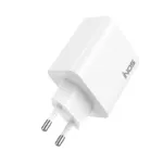 Φορτιστής Ταξιδίου Ταχείας Φόρτισης inos με Τριπλή Έξοδο USB A & 2xUSB C GaN PD QC 3.0 65W Λευκό | Shopin.gr