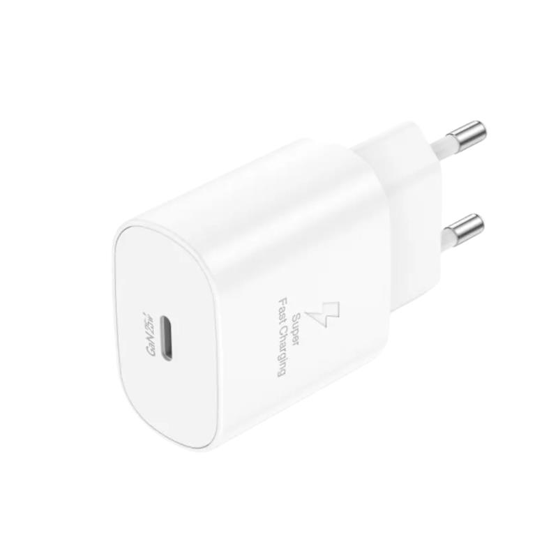 Φορτιστής Ταξιδίου Ταχείας Φόρτισης Foneng EU51 με Έξοδο USB C GaN 25W 3A Λευκό | Shopin.gr