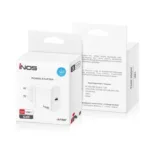 Φορτιστής Ταξιδίου Ταχείας Φόρτισης inos με Έξοδο USB C GaN PD QC 3.0 35W & Lightning Καλώδιο 1m Λευκό | Shopin.gr