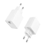 Φορτιστής Ταξιδίου Ταχείας Φόρτισης inos με Έξοδο USB C PD 20W Λευκό | Shopin.gr