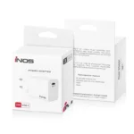 Φορτιστής Ταξιδίου Ταχείας Φόρτισης inos με Έξοδο USB C PD 20W Λευκό | Shopin.gr