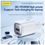 Φορτιστής Ταξιδίου Ταχείας Φόρτισης Foneng EU69 με Έξοδο USB C PD 20W 3A Λευκό | Shopin.gr