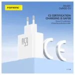 Φορτιστής Ταξιδίου Ταχείας Φόρτισης Foneng GaN50 με Τριπλή Έξοδο USB A & 2xUSB C GaN 65W 3A Λευκό | Shopin.gr