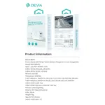 Φορτιστής Ταξιδίου Ταχείας Φόρτισης & Ασύρματος για Watch 2 σε 1 Devia RCE-2301ACL με Διπλή Έξοδο USB A & USB C GaN PD QC 22W Ultra1 Λευκό | Shopin.gr