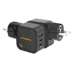 Φορτιστής Ταξιδίου Ταχείας Φόρτισης Hammer RapidCharge Duo με Τριπλή Έξοδο USB A & 2xUSB C PD 65W Μαύρο | Shopin.gr