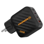 Φορτιστής Ταξιδίου Ταχείας Φόρτισης Hammer RapidCharge Duo με Τετραπλή Έξοδο USB A & 3xUSB C PD 100W Μαύρο | Shopin.gr