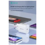 Φορτιστής Ταξιδίου Ταχείας Φόρτισης Devia με Έξοδο USB C PD 30W με & Θήκη ShockProof & Tempered Glass & Camera Cover Apple iPhone 17 Pro Max Star Pack Λευκό | Shopin.gr