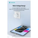 Φορτιστής Ταξιδίου Ταχείας Φόρτισης Devia RLC-543 Mini με Έξοδο USB C GaN PD 20W Extreme Λευκό | Shopin.gr