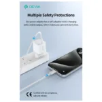 Φορτιστής Ταξιδίου Ταχείας Φόρτισης Devia RLC-543 Mini με Έξοδο USB C GaN PD 20W Extreme Λευκό | Shopin.gr
