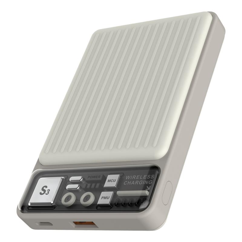 Ασύρματος Φορτιστής Ανάγκης Devia S28 Magnetic 22.5W 10000mAh Extreme Speed Ivory | Shopin.gr