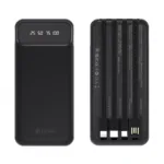 Φορτιστής Ανάγκης Devia EP189 10W 10000mAh με 4 Ενσωματωμένα Καλώδια Kintone Μαύρο | Shopin.gr