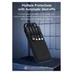 Φορτιστής Ανάγκης Devia EP189 10W 10000mAh με 4 Ενσωματωμένα Καλώδια Kintone Λευκό | Shopin.gr