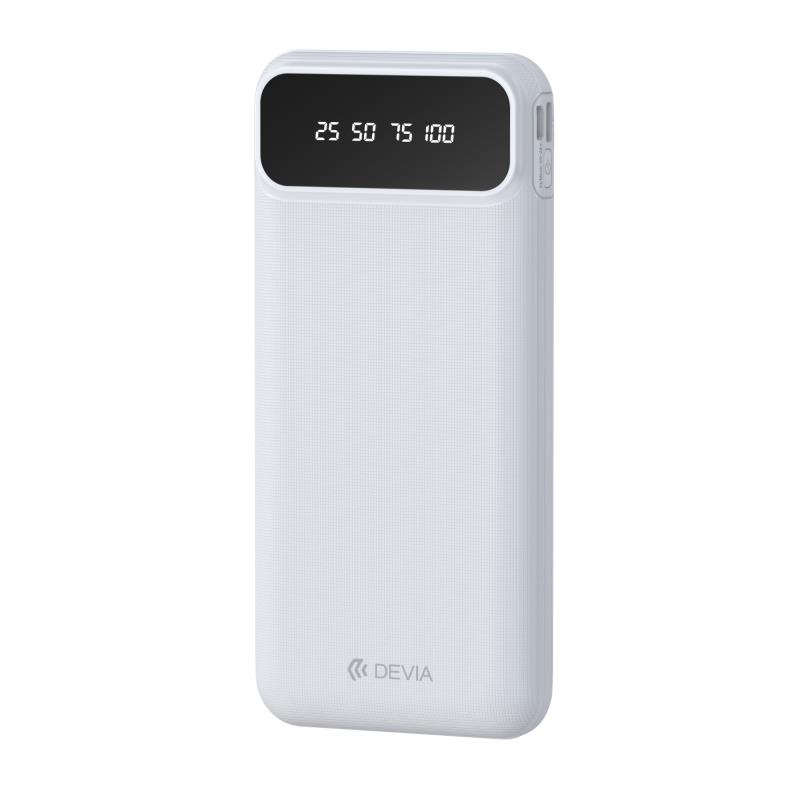 Φορτιστής Ανάγκης Devia EP189 10W 10000mAh με 4 Ενσωματωμένα Καλώδια Kintone Λευκό | Shopin.gr