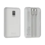 Φορτιστής Ανάγκης Devia EP202 MINI 22.5W 10000mAh με 2 Ενσωματωμένα Καλώδια Extreme Speed Ασημί | Shopin.gr