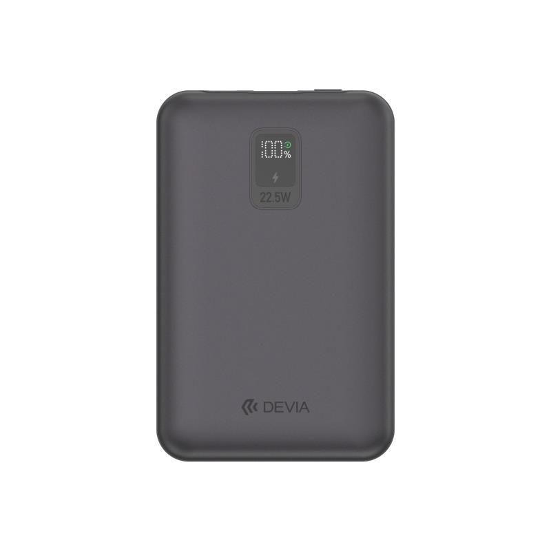 Φορτιστής Ανάγκης Devia EP202 MINI 22.5W 10000mAh με 2 Ενσωματωμένα Καλώδια Extreme Speed Γκρι | Shopin.gr