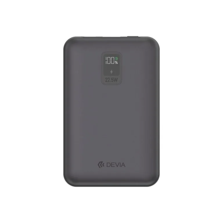 Φορτιστής Ανάγκης Devia EP202 MINI 22.5W 10000mAh με 2 Ενσωματωμένα Καλώδια Extreme Speed Γκρι | Shopin.gr