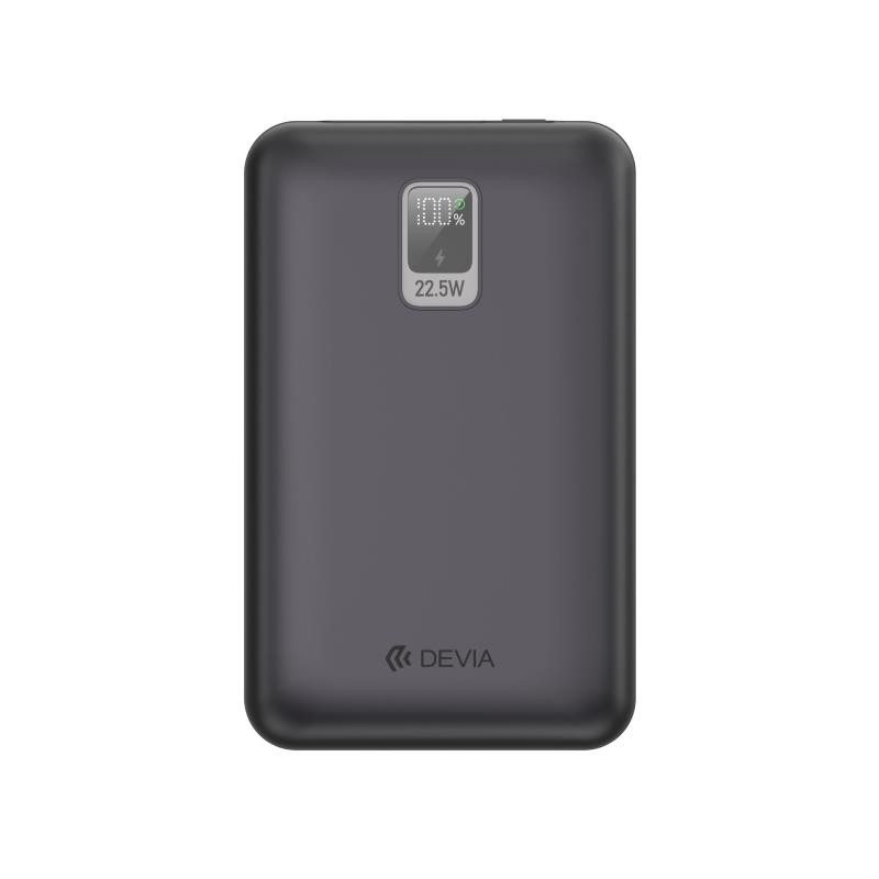 Φορτιστής Ανάγκης Devia EP208 MINI 22.5W 20000mAh με 2 Ενσωματωμένα Καλώδια Ultra4 Γκρι | Shopin.gr