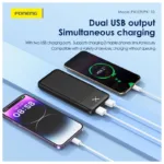 Φορτιστής Ανάγκης Foneng PX110 10W 20000mAh με 2 Θύρες USB A Μαύρο | Shopin.gr