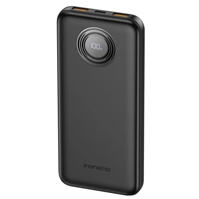 Φορτιστής Ανάγκης Foneng PX101 PD 22.5W 10000mAh με 2 Θύρες USB A & 1 Θύρα USB C Μαύρο | Shopin.gr