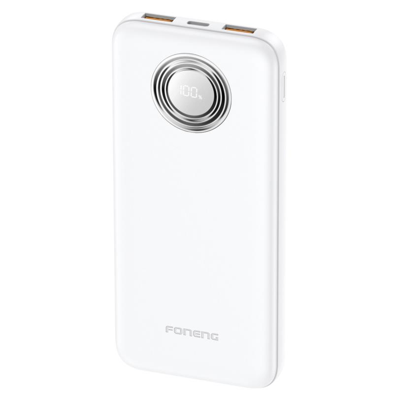 Φορτιστής Ανάγκης Foneng PX101 PD 22.5W 10000mAh με 2 Θύρες USB A & 1 Θύρα USB C Λευκό | Shopin.gr