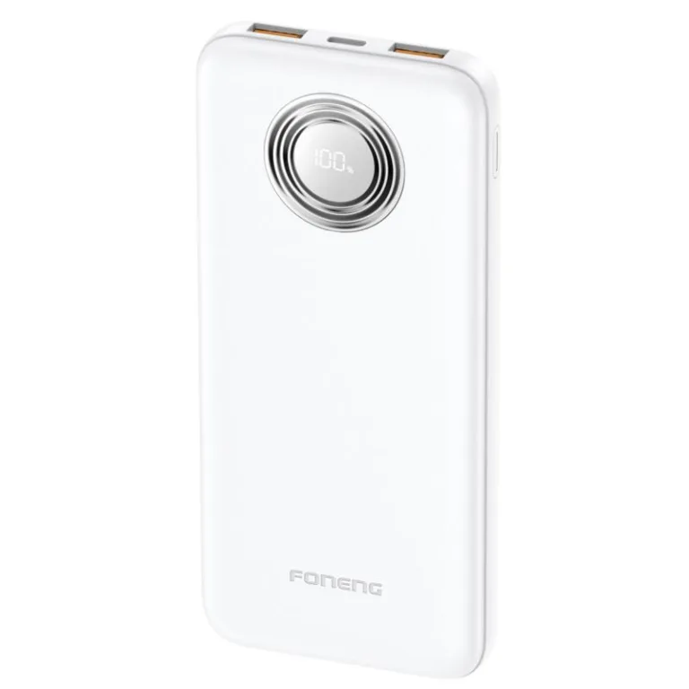 Φορτιστής Ανάγκης Foneng PX101 PD 22.5W 10000mAh με 2 Θύρες USB A & 1 Θύρα USB C Λευκό | Shopin.gr