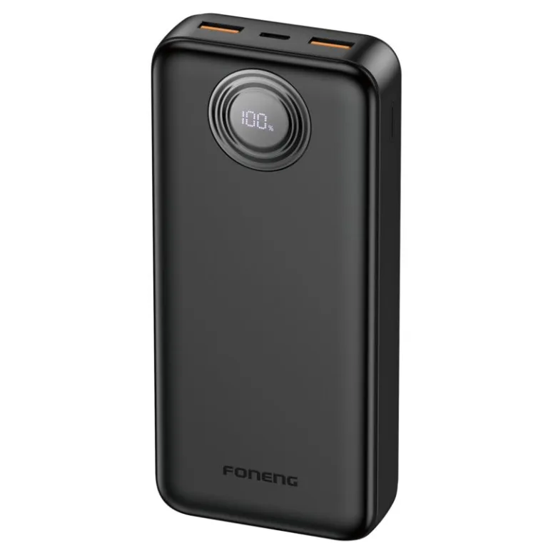 Φορτιστής Ανάγκης Foneng PX102 PD 22.5W 20000mAh με 2 Θύρες USB A & 1 Θύρα USB C Μαύρο | Shopin.gr